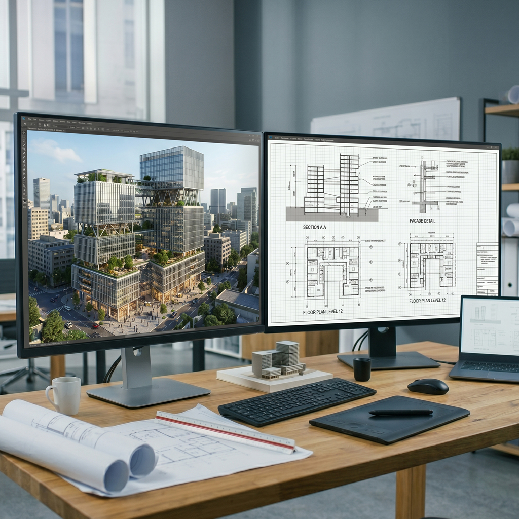 3D visualizations & technical drawings